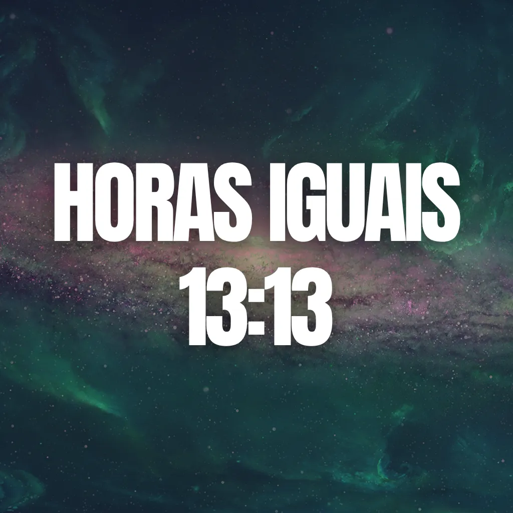 Horas iguais 13:13